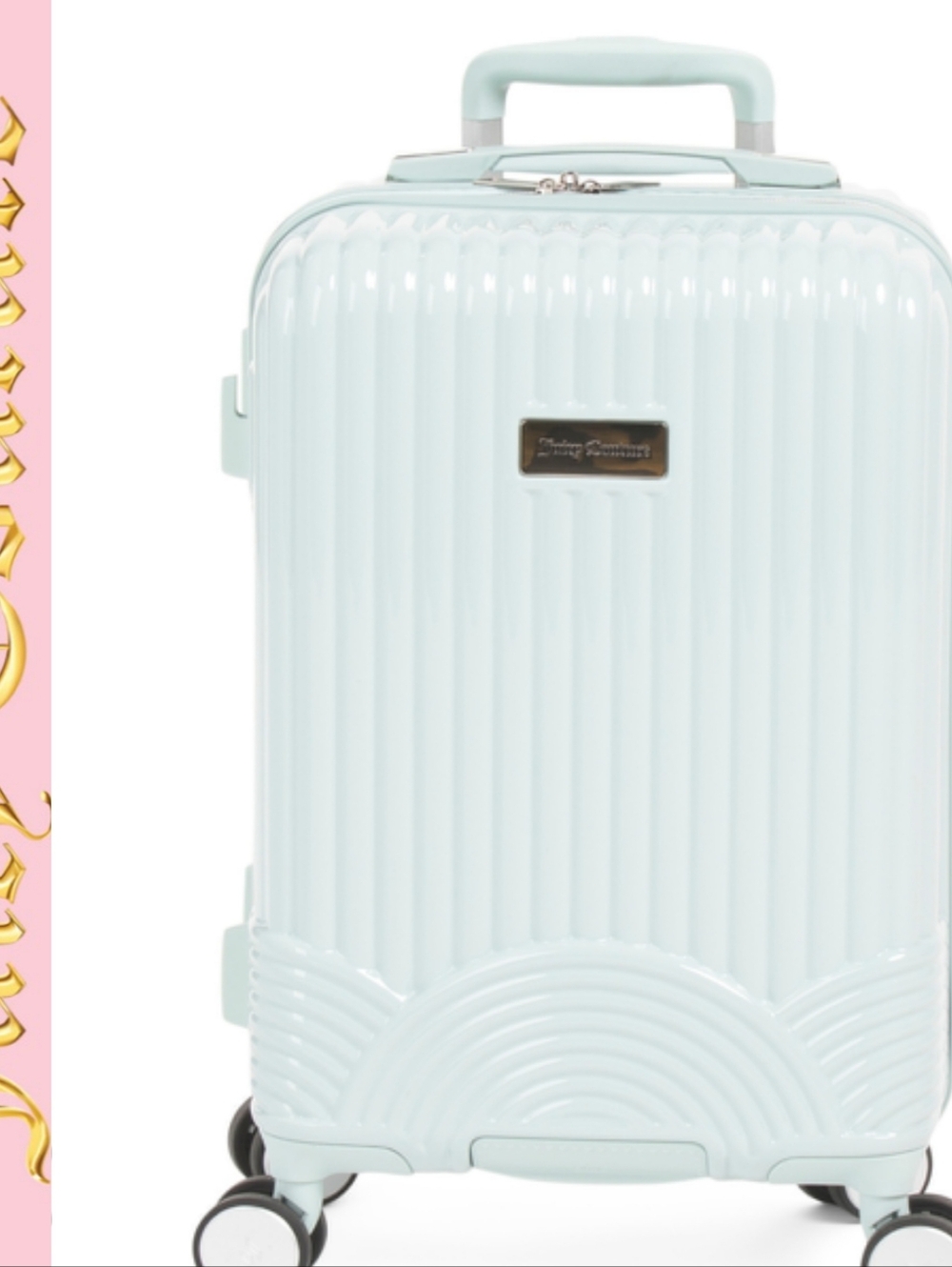 Juicy Couture 21" Willow XL Hard Side Carry-On Spinner Luggage- Mint